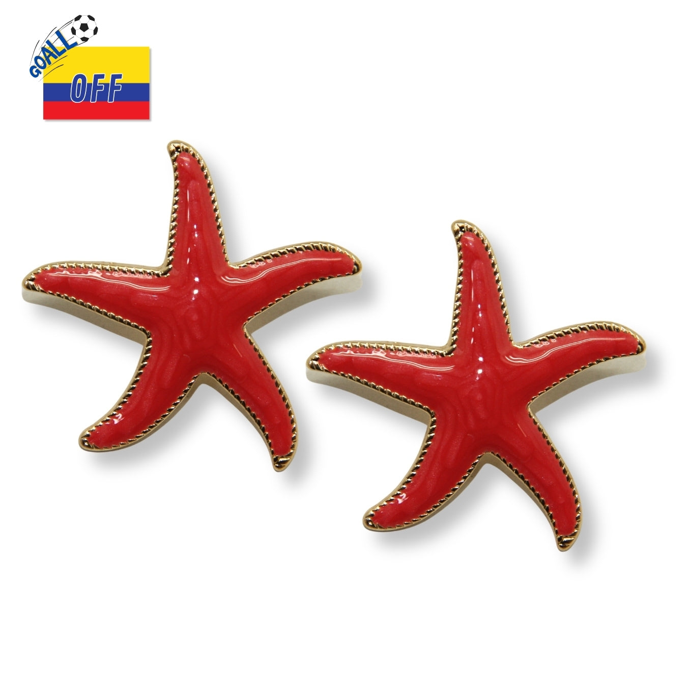 Aretes Estrella Carmesí