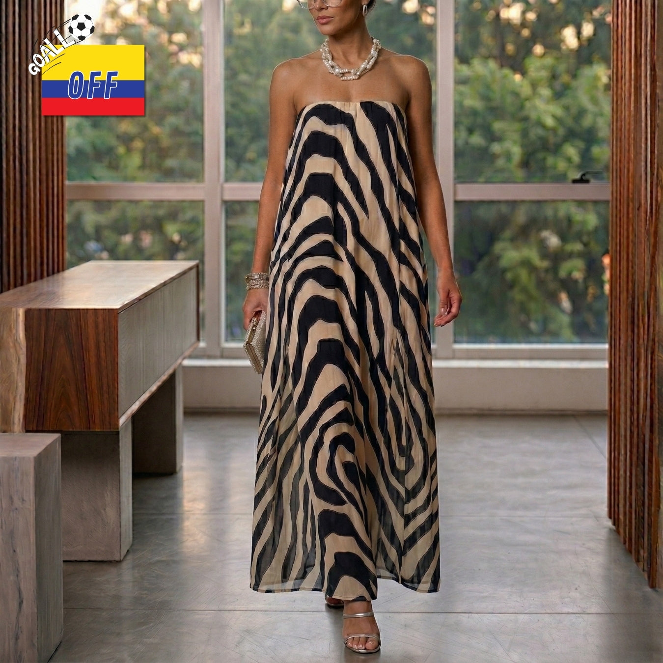 Vestido Habana Cebra