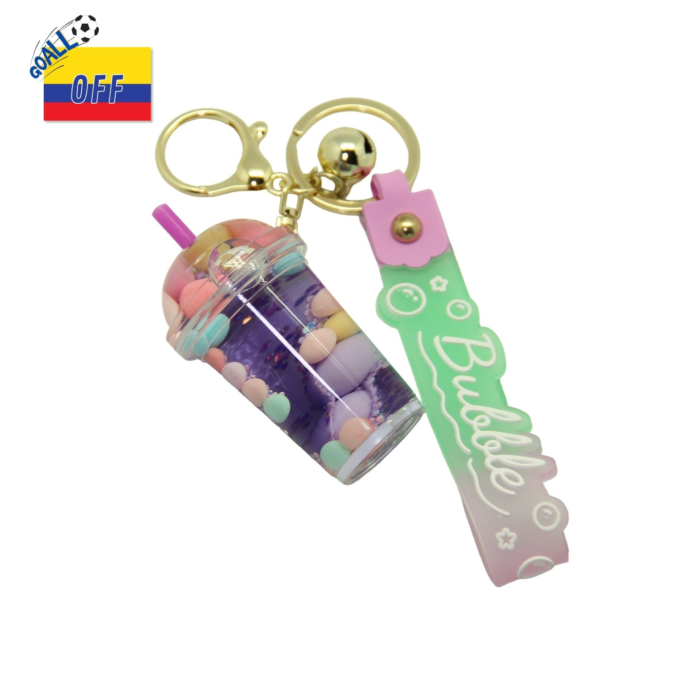 Llavero Bubble Tea Purple