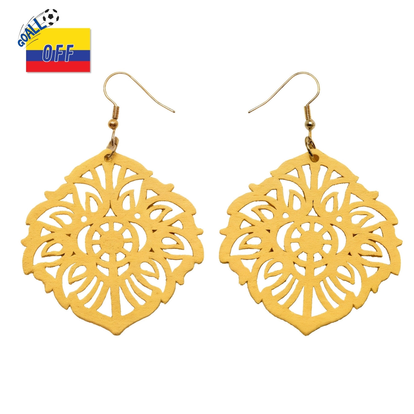 Aretes Mándala Girasol