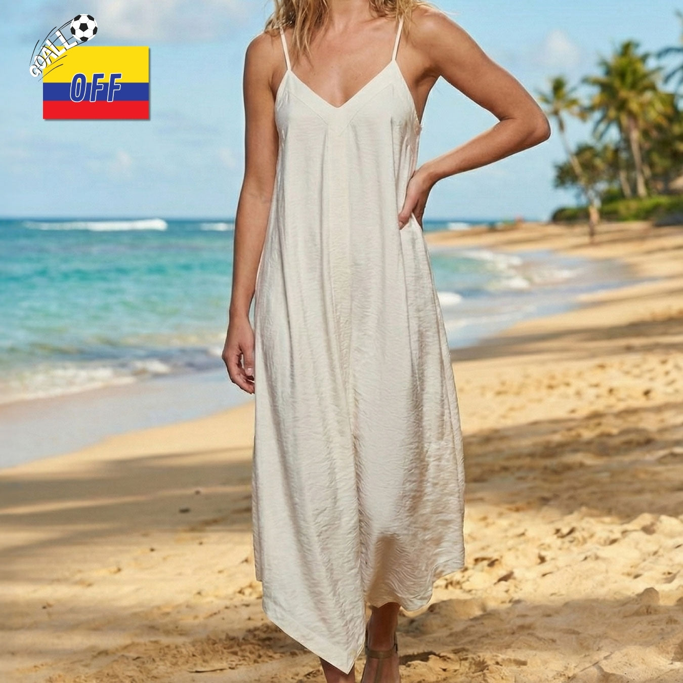 Vestido Steffi Beige