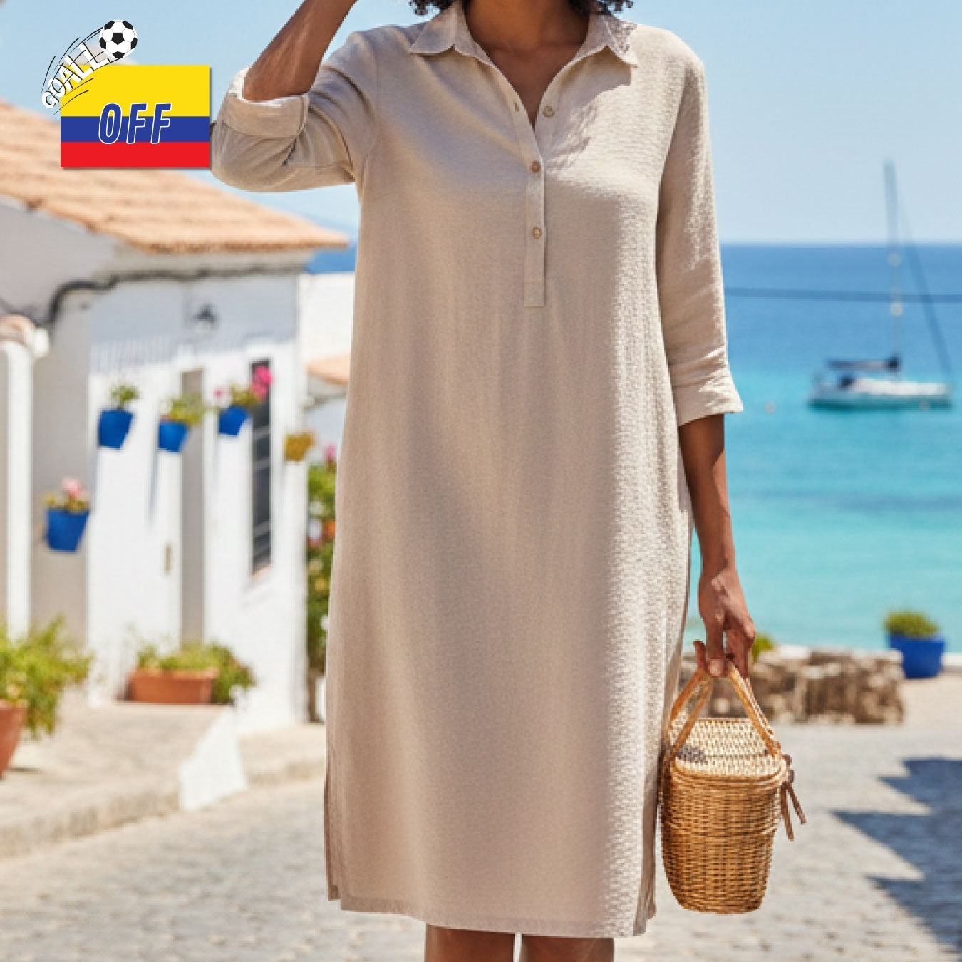 Vestido Canes Sand