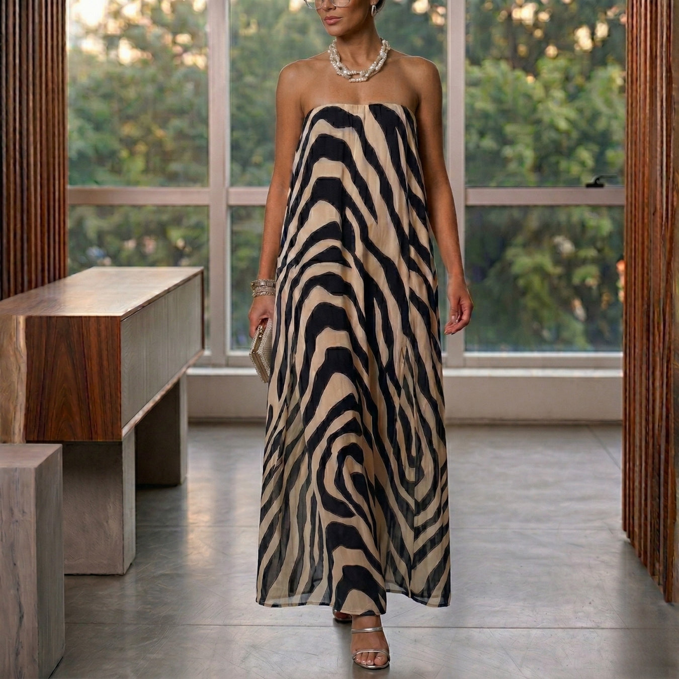 Vestido Habana Cebra