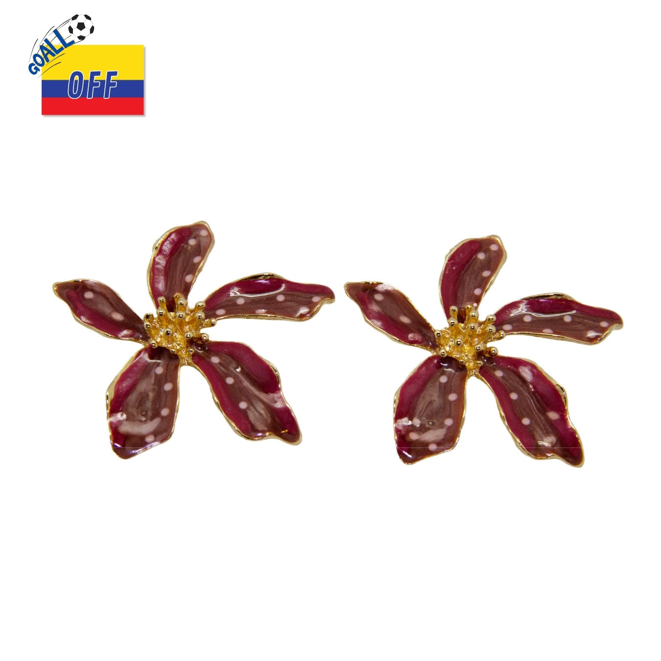 Aretes Pétalos de Merlot