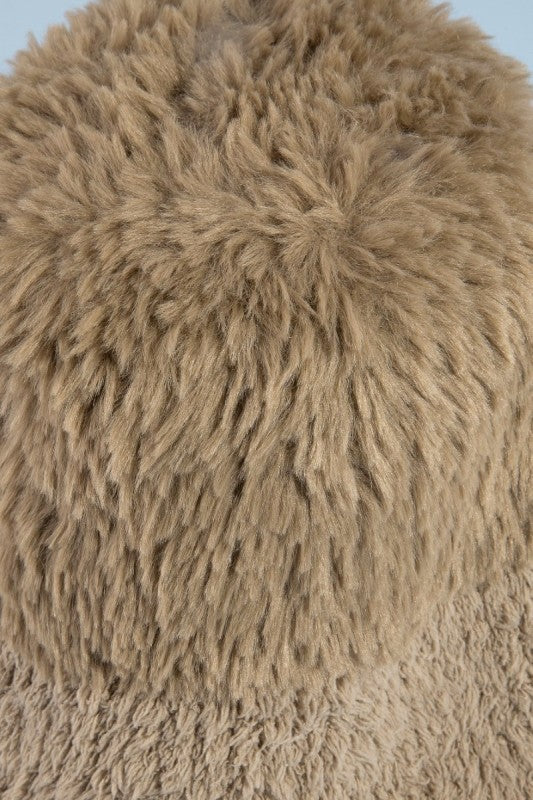 Sombrero Bucket Peluche Fluffy Kaky