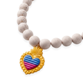 Collar Corazón Tricolor
