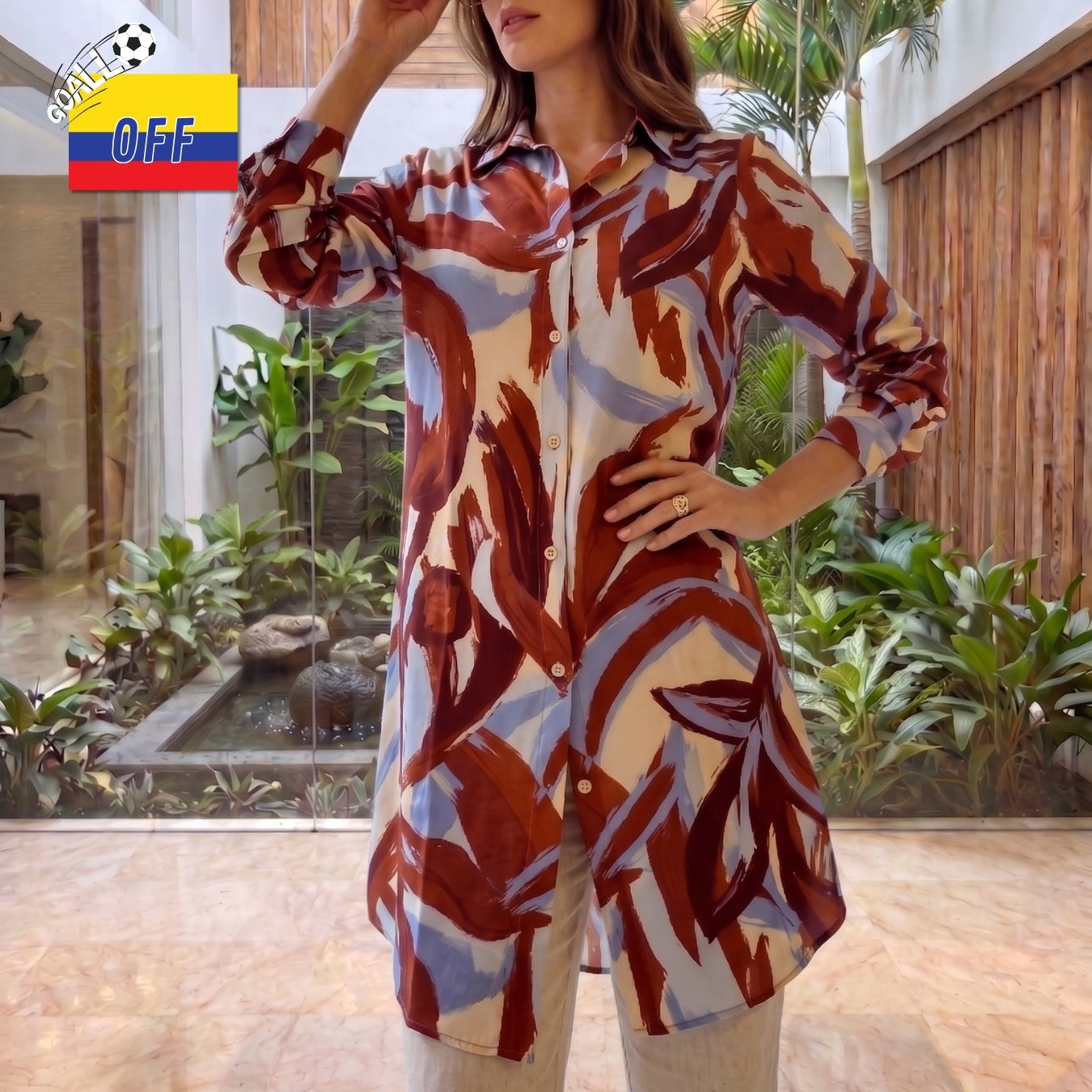 Blusón Julieta Brown