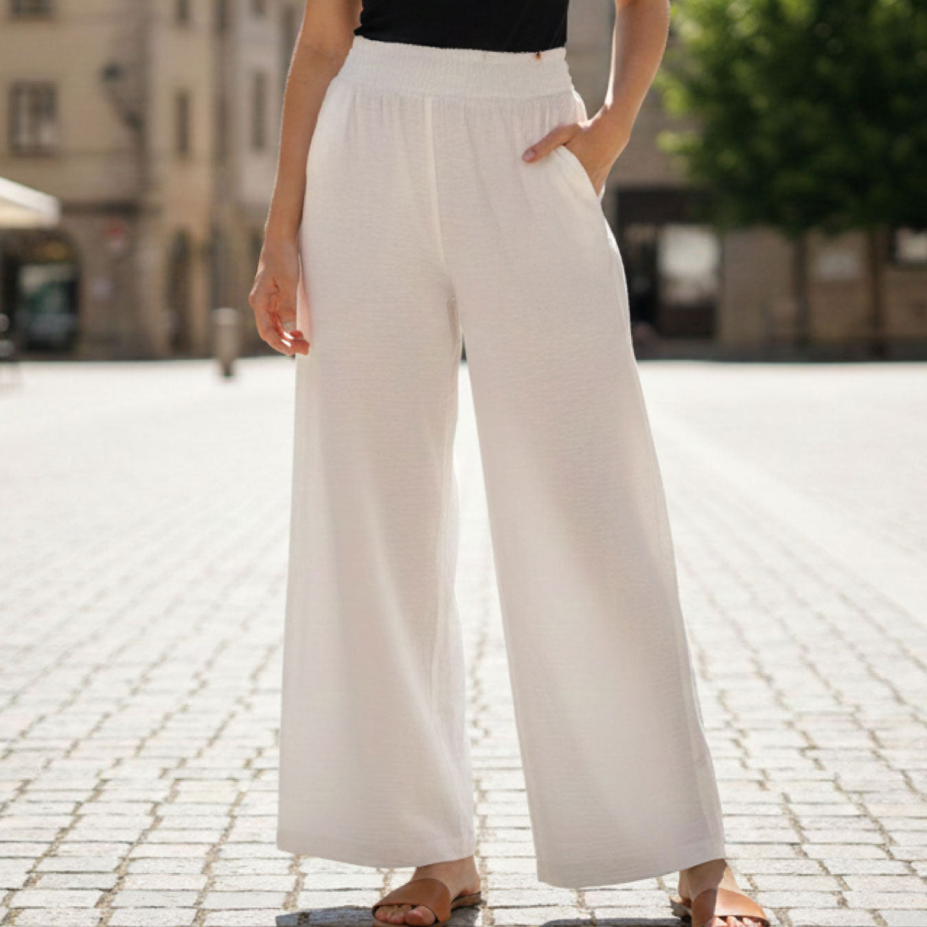Pantalón Hanna Ivory