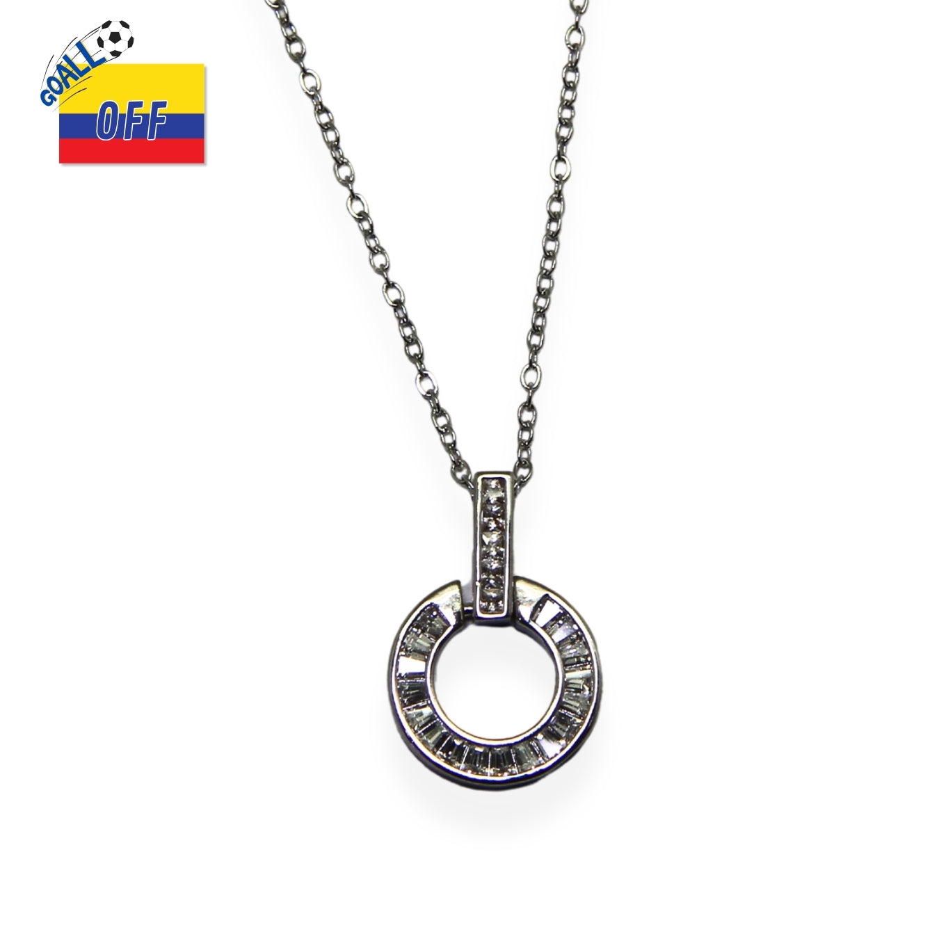 Collar Halo Plateado