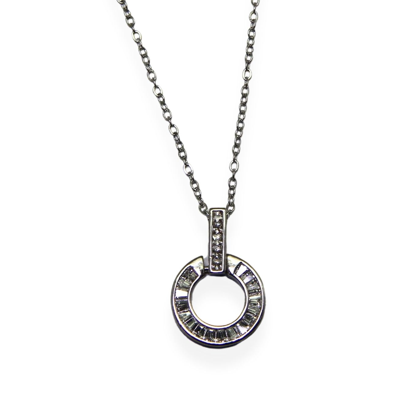 Collar Halo Plateado