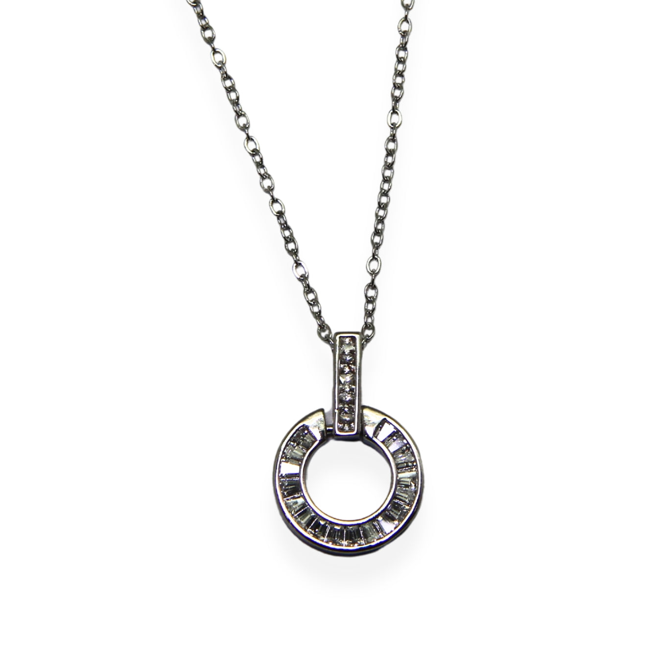 Collar Halo Plateado