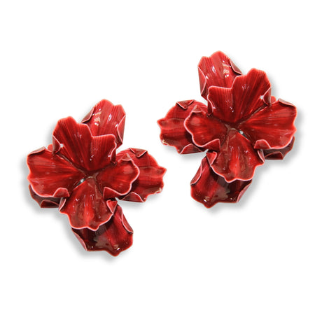 Aretes Dalia Escarlata