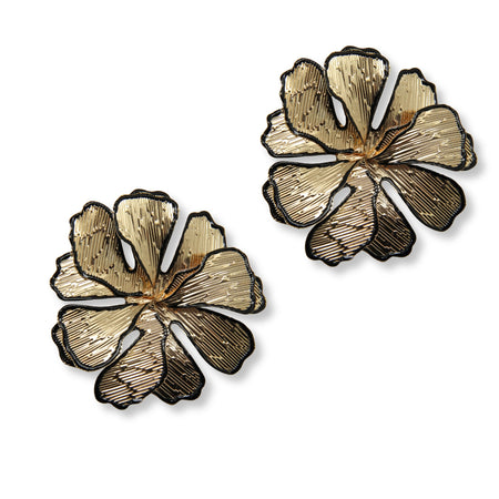 Aretes Anémona Dorada