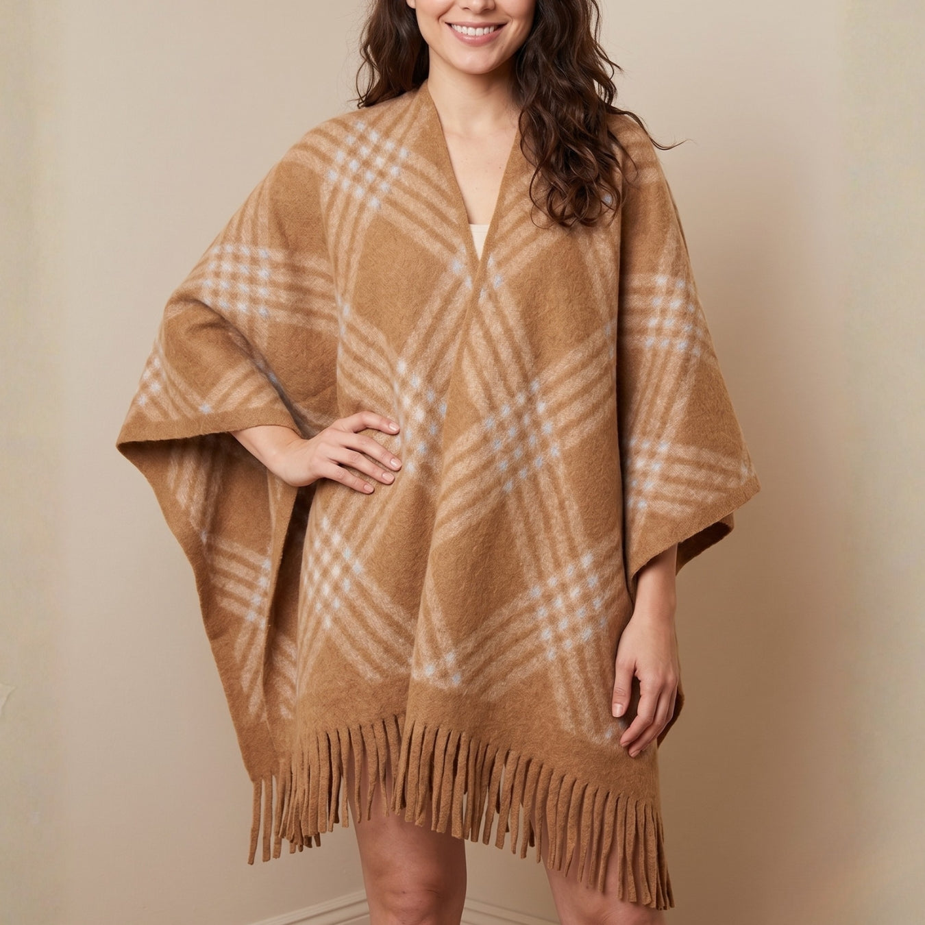 Poncho Tartán Cálido