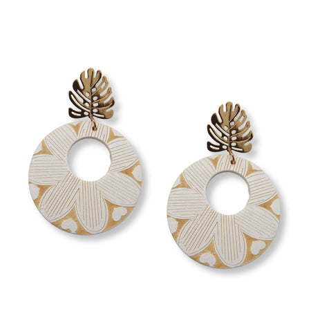 Aretes Monstera