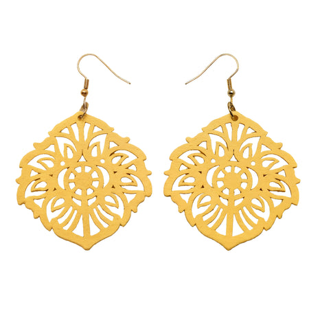 Aretes Mándala Girasol