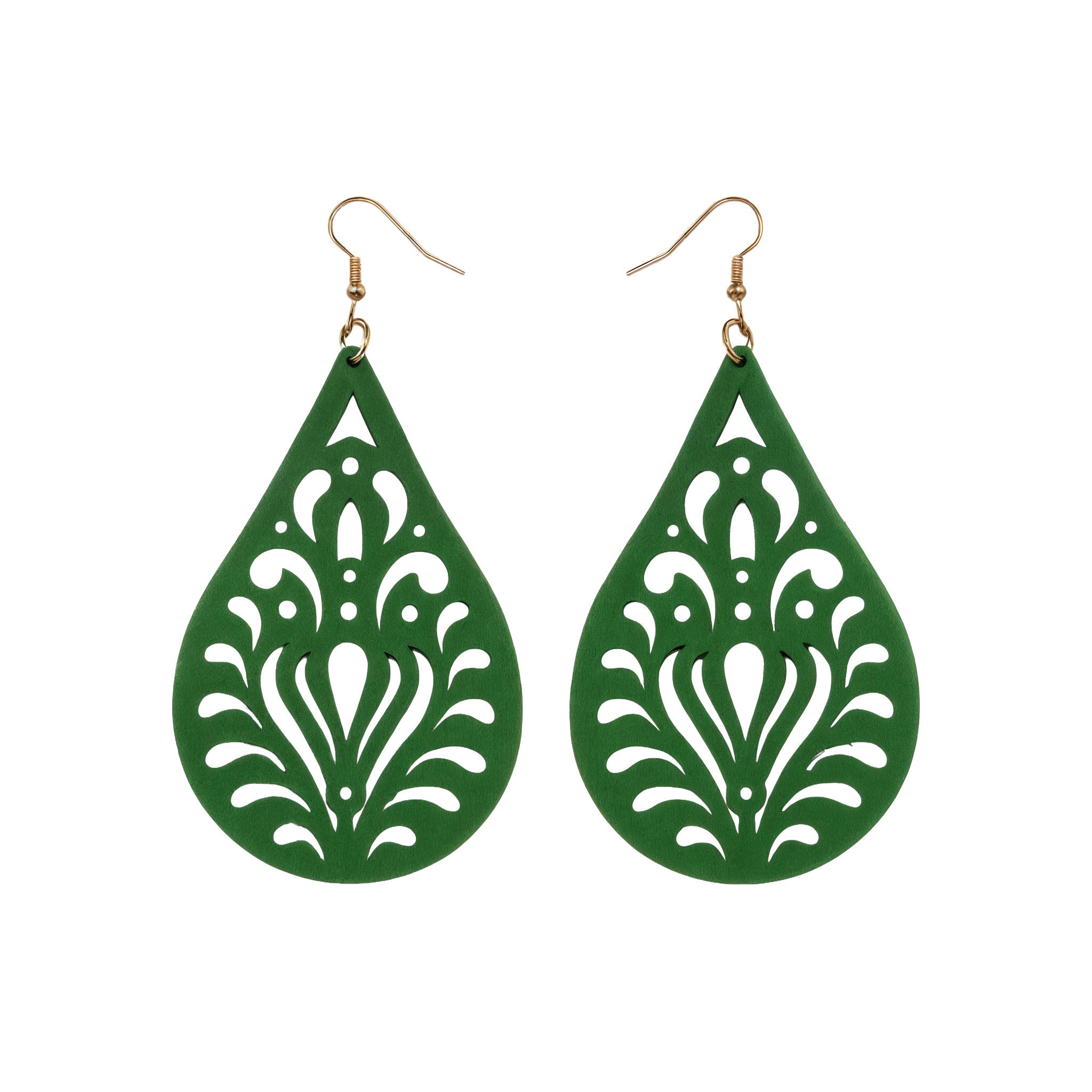 Aretes Gota Esmeralda