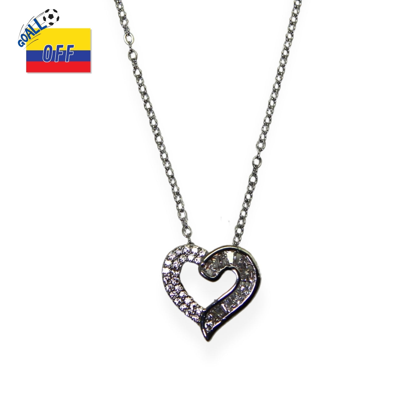 Collar Corazón Entrelazado
