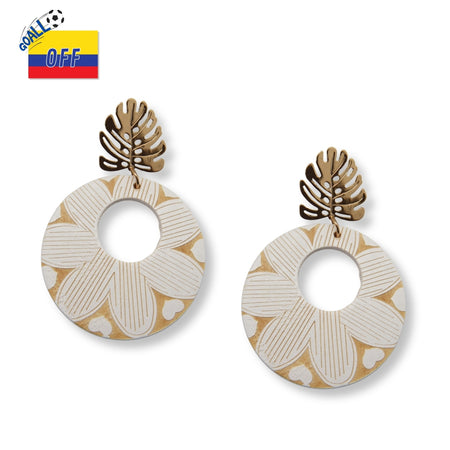 Aretes Monstera