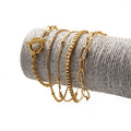 Set de pulseras Doradas