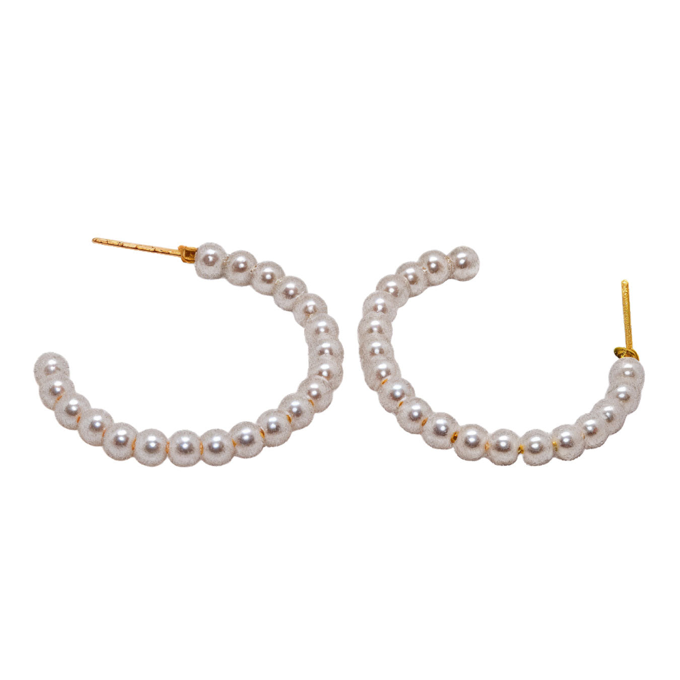 Aretes Aro Nacarado