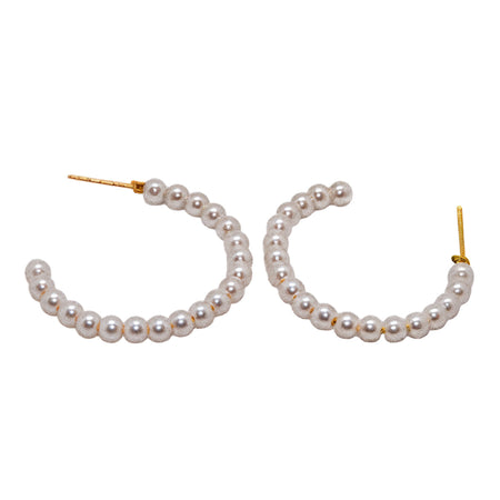 Aretes Aro Nacarado