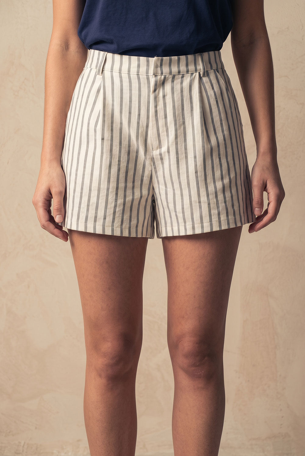 Short de Rayas Natural