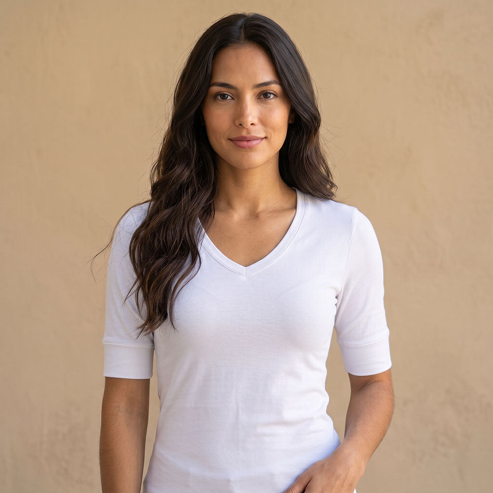 Blusa Silueta Ajustada Casual White