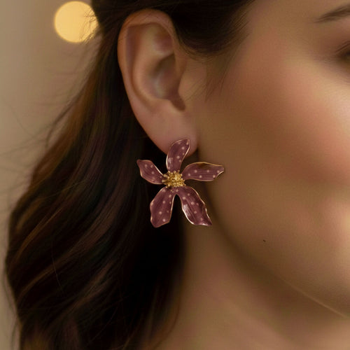 Aretes Pétalos de Merlot