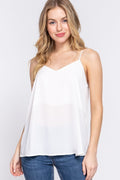 Blusa Fluida con Espalda Cruzada