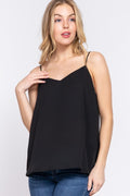 Blusa Fluida de Tirantes con Escote en V