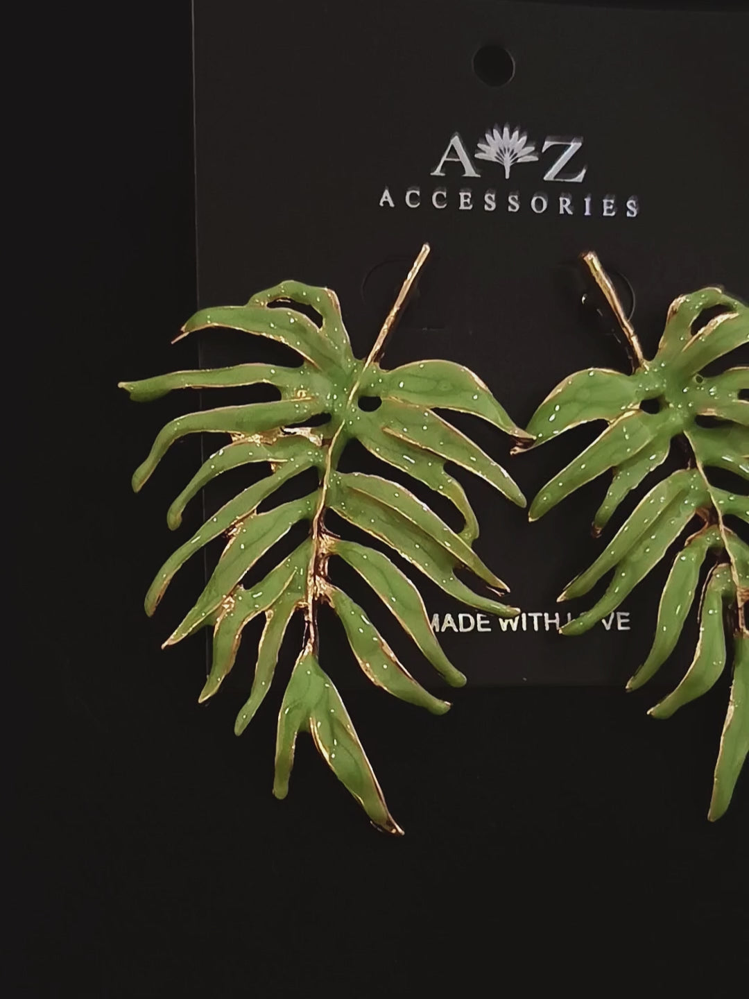 Aretes Palma Salvia