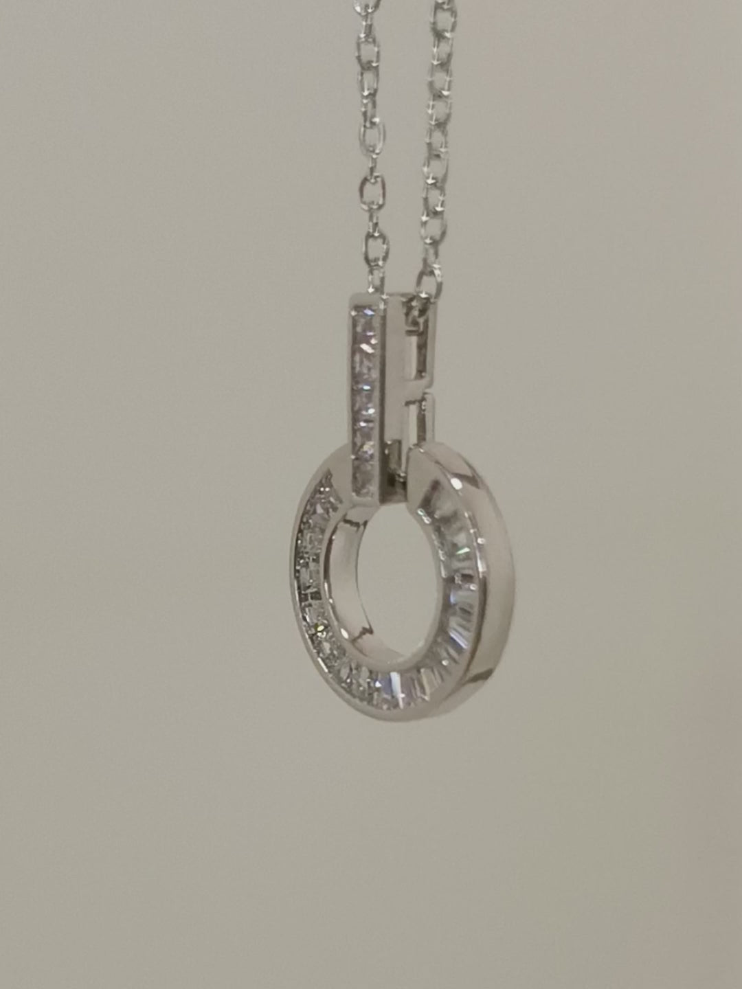 Collar Halo Plateado