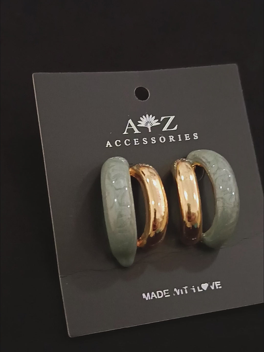 Argollas Dúo Pizarra